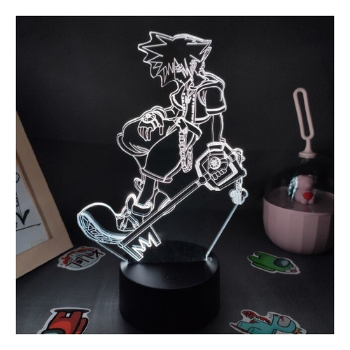 Figura De Juego Lámpara Lava 3d Kingdom Hearts Sora Keyblade