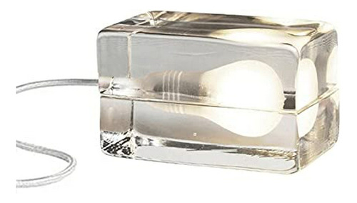 Lámpara De Mesa - Creative Nordic Block Glass Ice Cube Lamp 