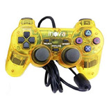 Controle Amarelo Gamer Playstation Com Fio Jogos Videogame 