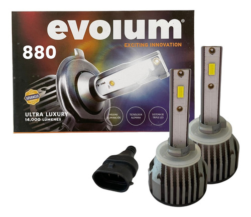 Ultra Luxury Focos Led Evolum 14,000 Lm H7-h11 9005/06/04/07