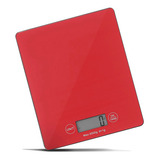 Bascula De Cocina Digital 5 Kilos Ommega Rojo - Ba2915