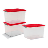 Cajas Plastica Organizadora Colbox 42 Lts. Colombraro 3 Unid