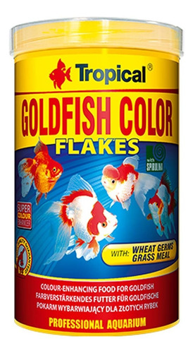 Alimento Tropical Goldfish Color Flakes 200g Escamacarassius