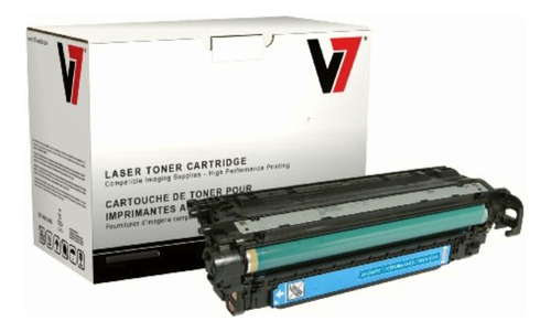 V7 Thc23525 Remanufactured Cyan Toner Cartridge For Hp