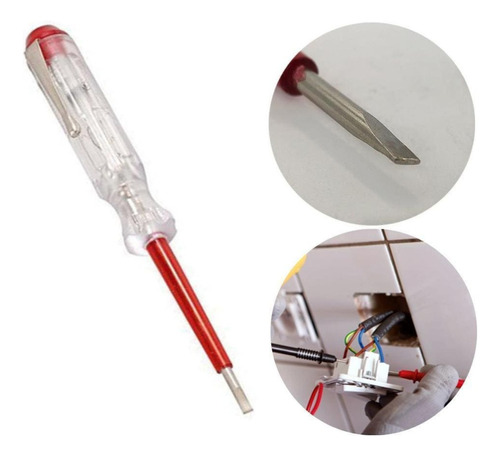  Chave Teste De Polaridade 6v Tipo Fenda Com Luz Indicativa