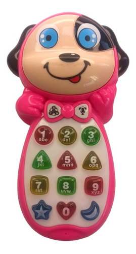 Juguete Teléfono Didactico Móvil Niños Perro 3 Modos Ing Esp