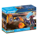 Playmobil Set Piráta Cañón Lanza Fuego Regalo Batalla #71189