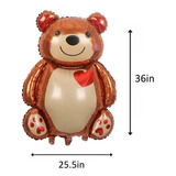 Globo Figura Oso De Peluche Gigante 98cm