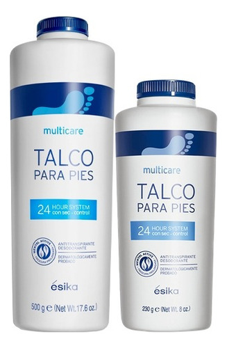 Talco De Pies 500 Gr Y 230 Gr Multicare De Esika