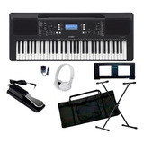 Teclado Musical Yamaha Psr-e373 + Suporte X + Pedal Sustain