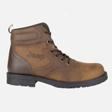 Bota Urbana Para Caballero Jeep 10101-1 Crazy Bronce Origina