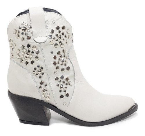 Botas Texana Con Tachas Mujer Viamo Cuero Vacuno Isadore