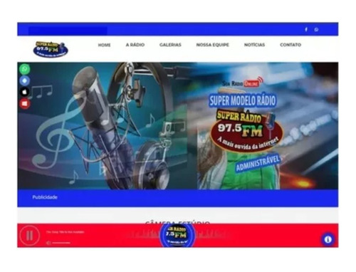 Plano Web Radio Site+ Aplicativo Publicado ( Valor Mensal)