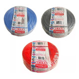 Pack X 300 Metros Cable Unipolar Imsa 1,5mm Celeste Rojo Neg