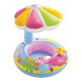 Flotador Inflable Sombrilla Piscina Niños Bebes 