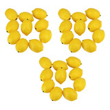 60 Units Of Artificial Lemons Fake Lemons Fau Set Limõ
