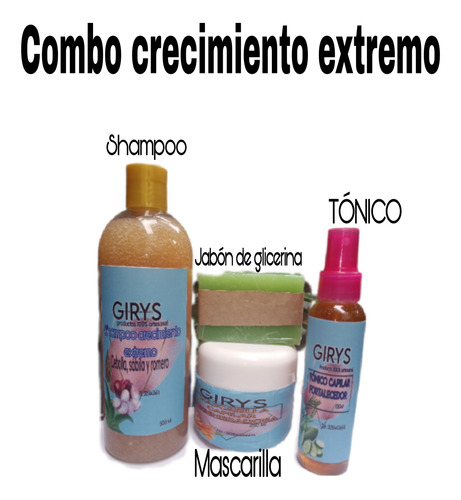 Combo Shampoo Milagroso Crecimiento Extre - g a $39