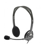 Headset Estéreo Analógico Logitech H111 Cinza