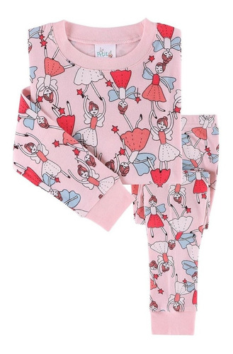 Pijama Hadas De Niños Largo Algodón Petitro