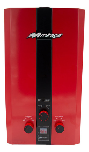 Calentador Paso 10lt Rojo Gas Nat Incluye Kit De Instalación