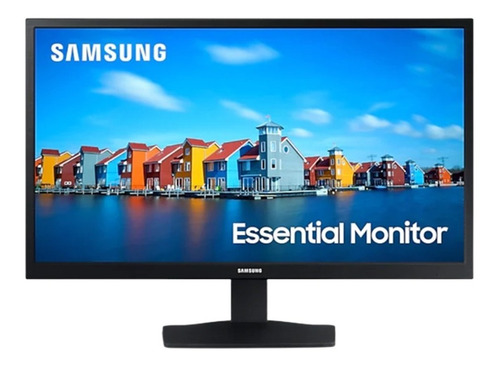 Monitor Samsung 22 Plano Fhd Con Amplio Ángulo De Visión Color Negro N A