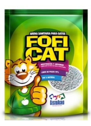 Arena Sanitaria Para Gato Foficat 25 Kg