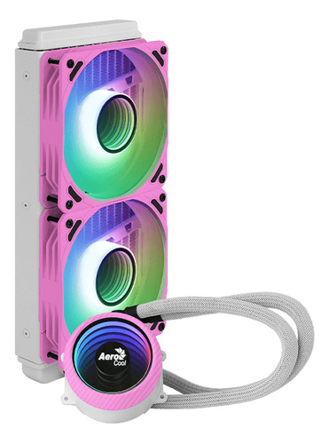 Refrigeración Liquida Aerocool Mirage L240 Rosado Argb 1700 Led Rgb