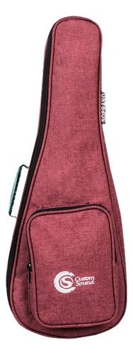 Bag Para Ukulele Concert Custom Sound Vinho