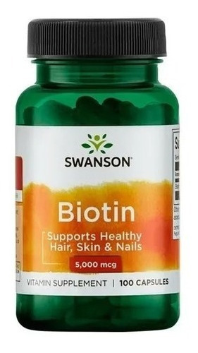 Biotina 5000mcg 100cap Swanson  Envio Gratis