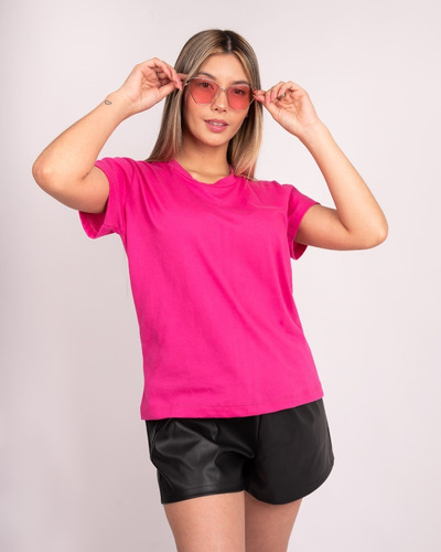 Remera Basicas Mujer 100% Algodon Premium Del M Al Xxl 