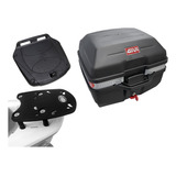 Baú Quadradinho Givi E27 Litros + Bagageiro Pcx 150, Pcx 160