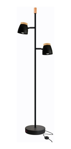 Lámpara De Pie Climb 2 Luces Direccional Led Diseño Buenaluz