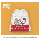Bolsita De Lona De Hello Kitty Niñas Kawaii Sanrio 25x32 Cm