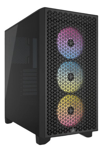 Gabinete Corsair 3000d Rgb Airflow Con 3 Ventiladores Argb