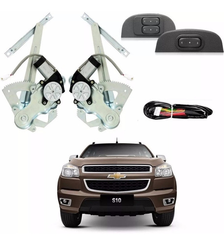 Kit Alzacristales Chevrolet S10 2012 En Adelante Dp20