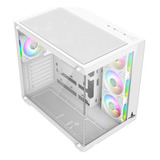 Gabinete Chasis Caja Gamer Iceberg Crystal Cube Blanco X7fan