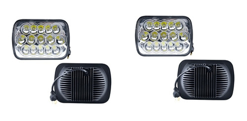 Par Faros Cuadrado Universal Grande 6052 Alta/baja C/led Rxc