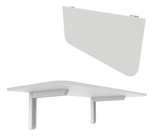 Mesa Dobrável De Parede 80x40 Articulada De Notebook Branco