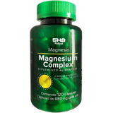 5h8 Magnesio Complex 120 Capsulas 680 Mg Sabor Sin Sabor