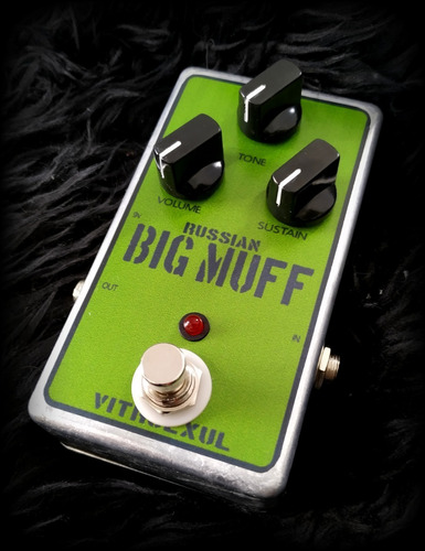 Russian Big Muff Fuzz Ruso Vitrolxul P/guitarra Y Bajo