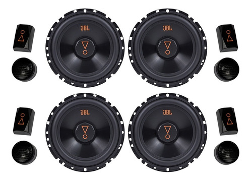 Kit Duas Vias 6 Polegadas 2 Pares Jbl 62vms80 320w Rms 4ohms