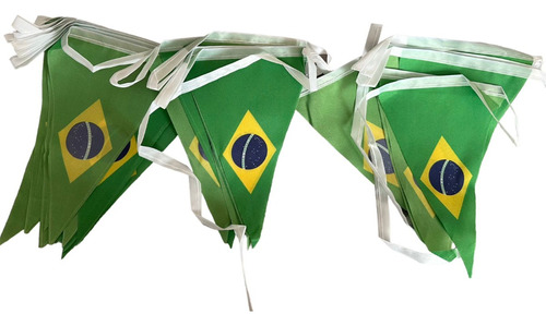 Banderas De Brasil Triangulares Banderines