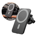 Cargador Inalambrico Magnetico Auto Para iPhone 12 13 15w
