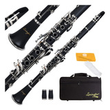 Clarinete Bb Plano Lexington Cl3041n Boquilla, Estuche ...