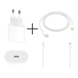 Carregador Turbo 20w Padrão Compatível Com iPhone XR, 11, 12, 13, 14 Cor Branco