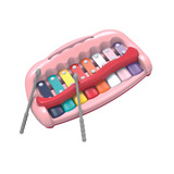 Mini Xilofone Piano Teclado Baby Infantil P/ Bebê Rosa- Zoop