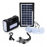 Kit Solar Emergencia Camping 220v/usb 3 Ampolletas/8017