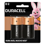 Pilas Alcalina Duracell 1.5v D 2 Unidades