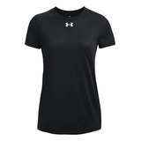 Polera Manga Corta Ua T Team Mujer Negro Under Armour