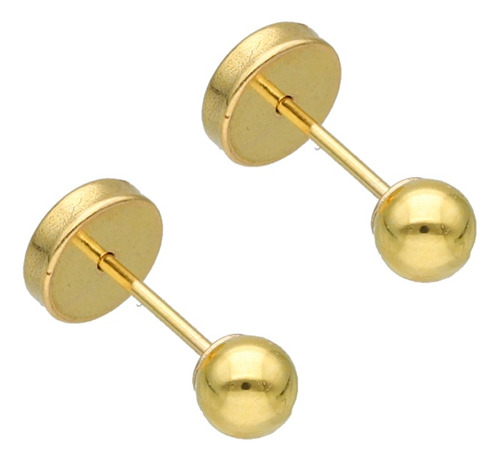 Aro Abridor Lili Oro 18k Bolita 3.5mm Li-103 En C